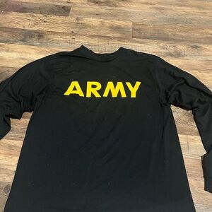 Black ARMY Long Sleeve Shirt